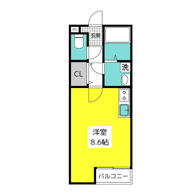 イルカーサ大橋南の間取り