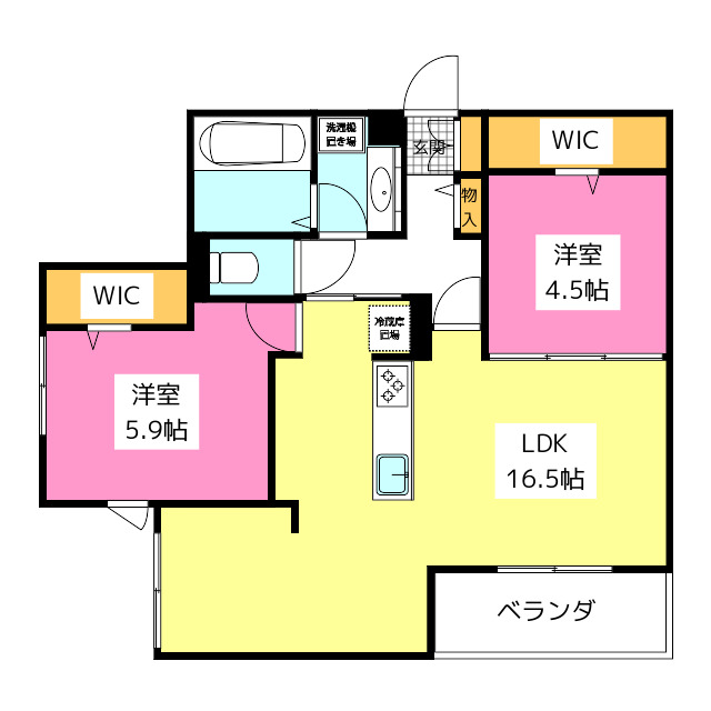 トリシア諸岡の間取り