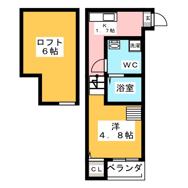 エスパシオフルーレ南大橋の間取り