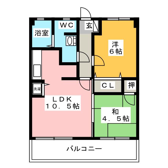 インパルス野間大池の間取り