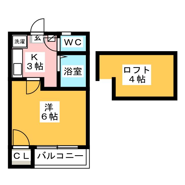 キャニオンオーク竹下の間取り