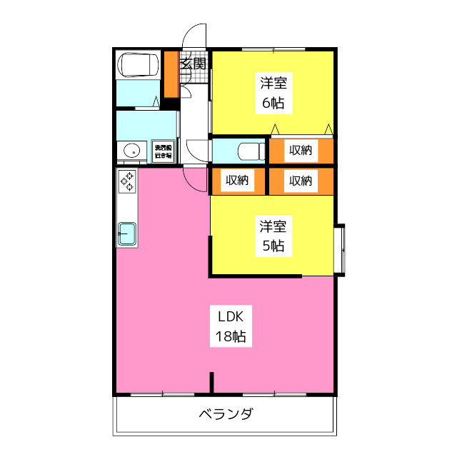 リバーサイド山本の間取り