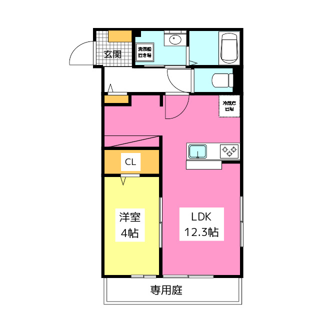 DaiwaHouseセキュリティ賃貸D-room和田2の間取り