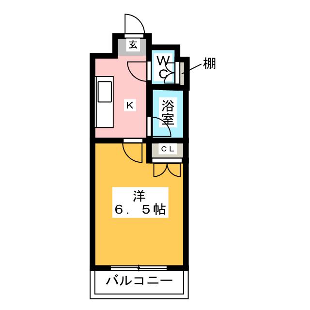 ホワイトシャトー大橋壱番館の間取り