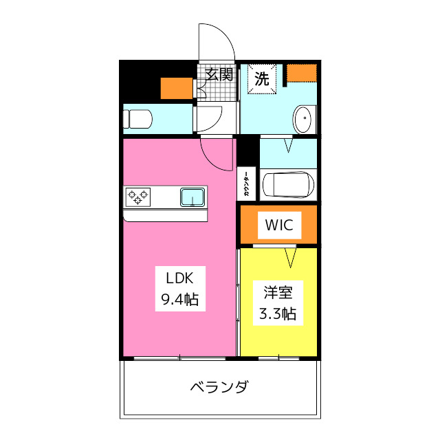 ＬＩＢＴＨ竹下の間取り