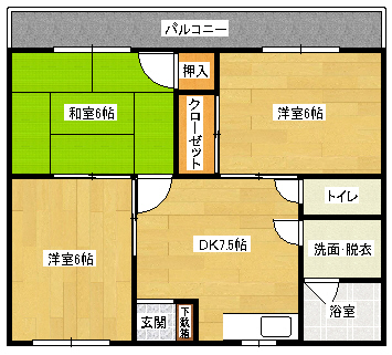 コーポ根石の間取り