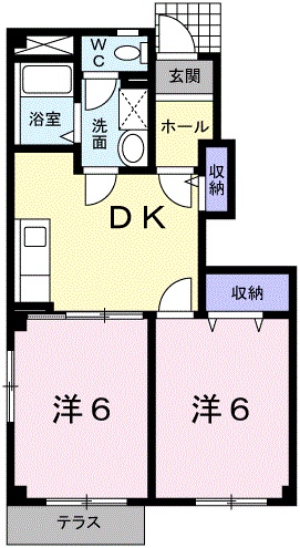 リヴァ-フロントOWAの間取り