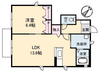 ハピネス参番館の間取り