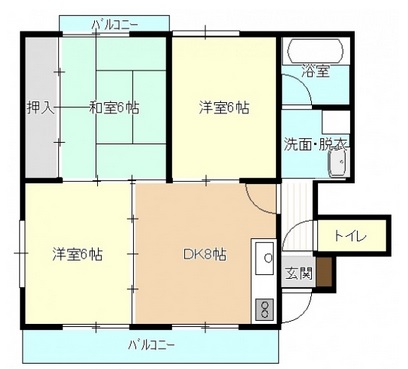 サンハイツアキの間取り