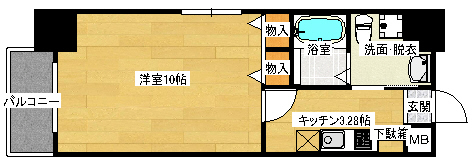 ウイング金屋町ステーションサイドの間取り