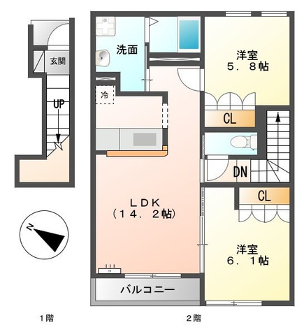 サンセール輝の間取り