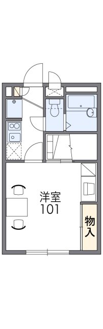 レオパレスGreenHillの間取り