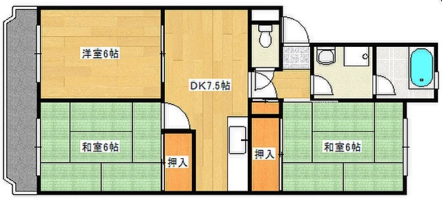 フラットパークの間取り