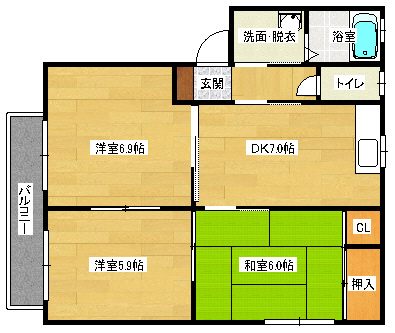 メゾンブリエ1の間取り