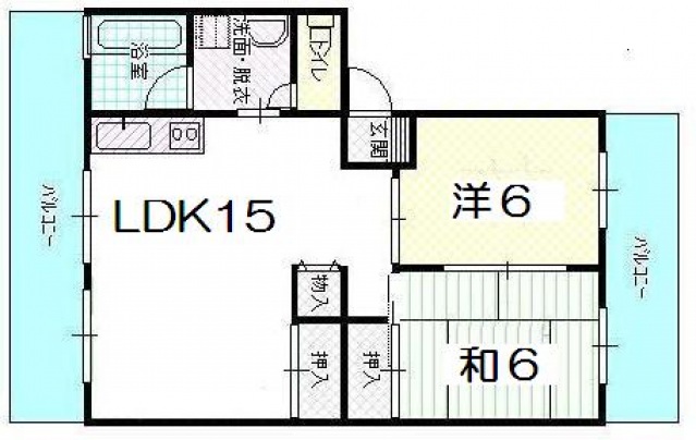 倉西コーポの間取り