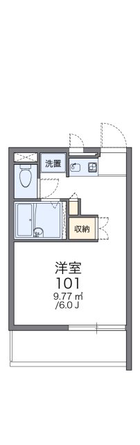 レオパレスアゼリアの間取り