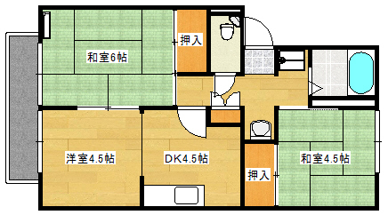 プレジール梶山の間取り