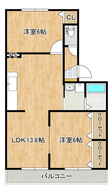 ハイカムールSの間取り