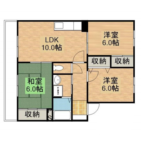 第一千マンションの間取り