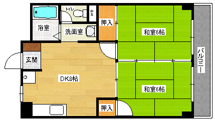 岸本マンションの間取り