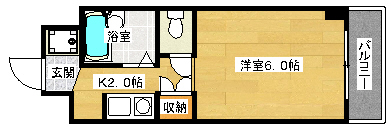 アヴニール古市橋の間取り