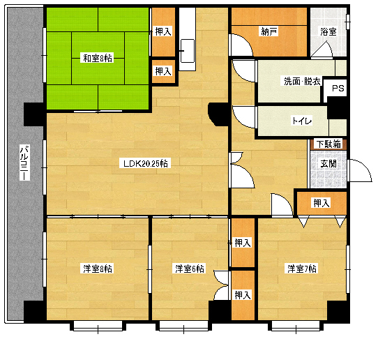 キャッスル西村の間取り