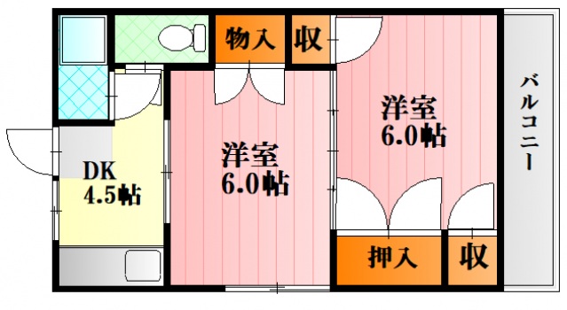 片岡ビルの間取り