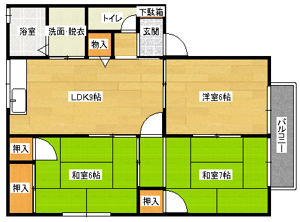 ファミールNISHIKAWAの間取り