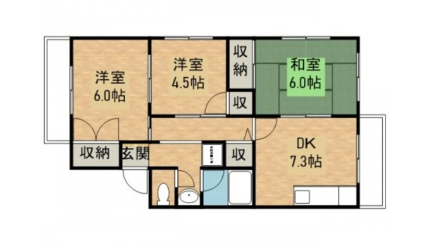 コーポ西谷の間取り