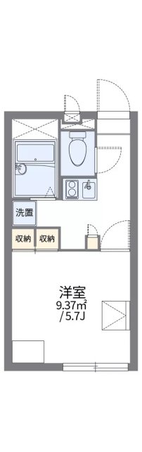 レオパレス比治山ヒルズの間取り