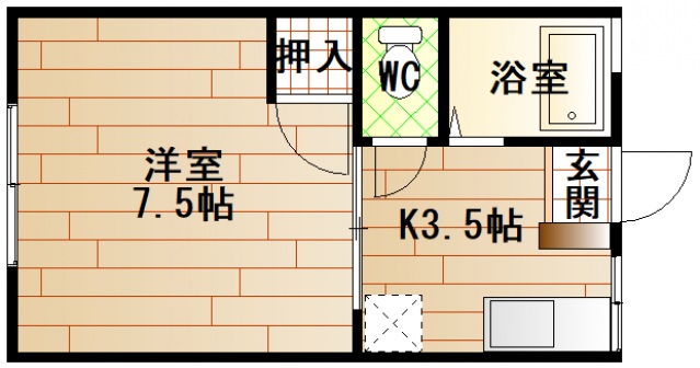 シティハイムミタニの間取り