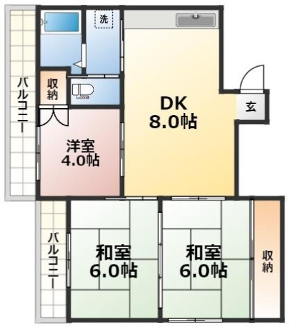 マスダビルの間取り