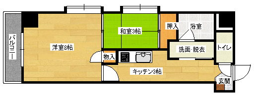 コンフォール清和の間取り