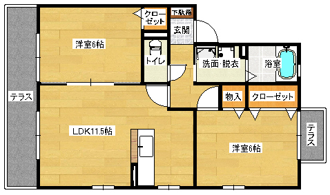 ファイブツーの間取り