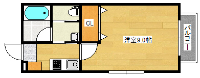 RIDERE旭橋の間取り