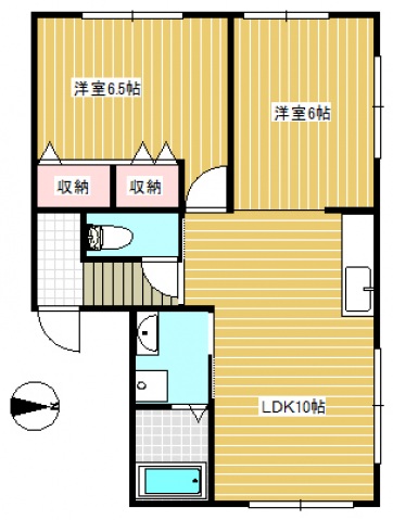 桜西アパートの間取り