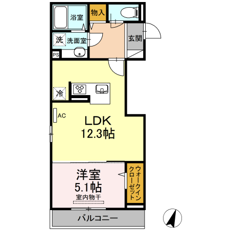 D-roomせのや2の間取り