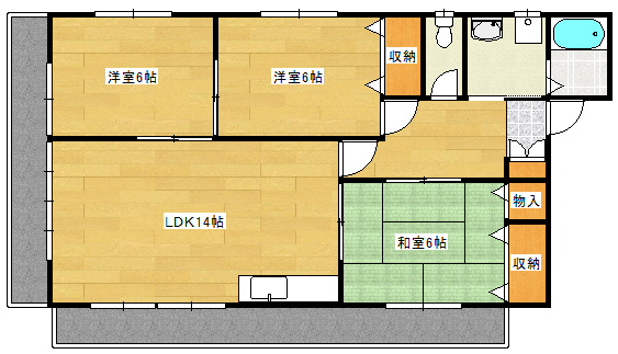 中川ビルの間取り