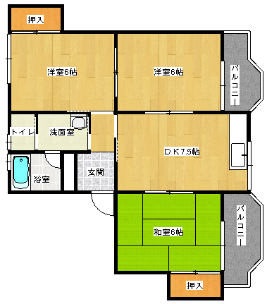 温品ビルの間取り