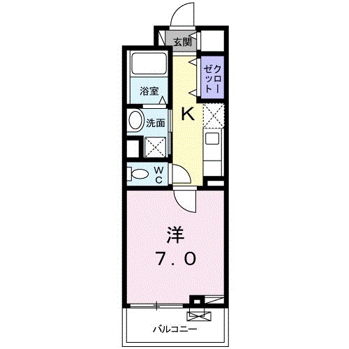 クレストコート1の間取り