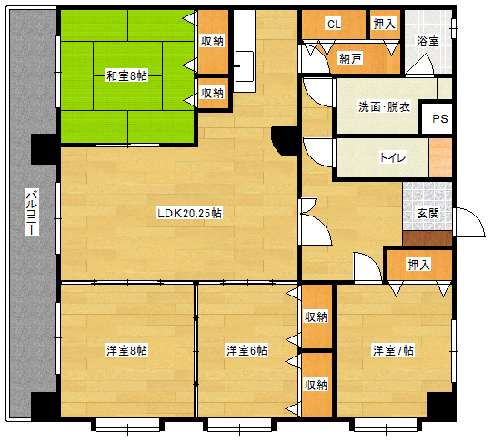 キャッスル西村の間取り