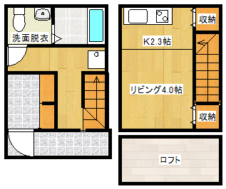 CASACOZYコイン通りの間取り