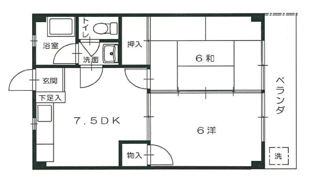 島本マンションの間取り