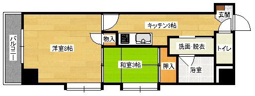 コンフォール清和の間取り