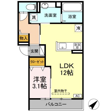 D-room南小路の間取り