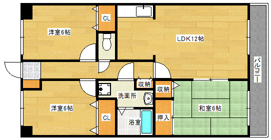 メープルヒル高林の間取り