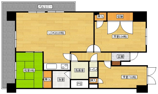 鶴見ハイタウンの間取り