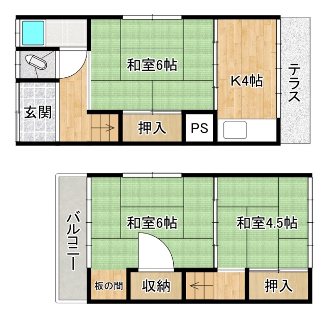 冨貴荘の間取り