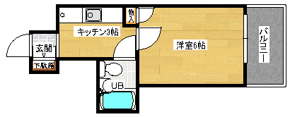 ダイアパレス比治山パークサイドの間取り