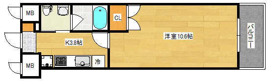 ウイング稲荷町の間取り